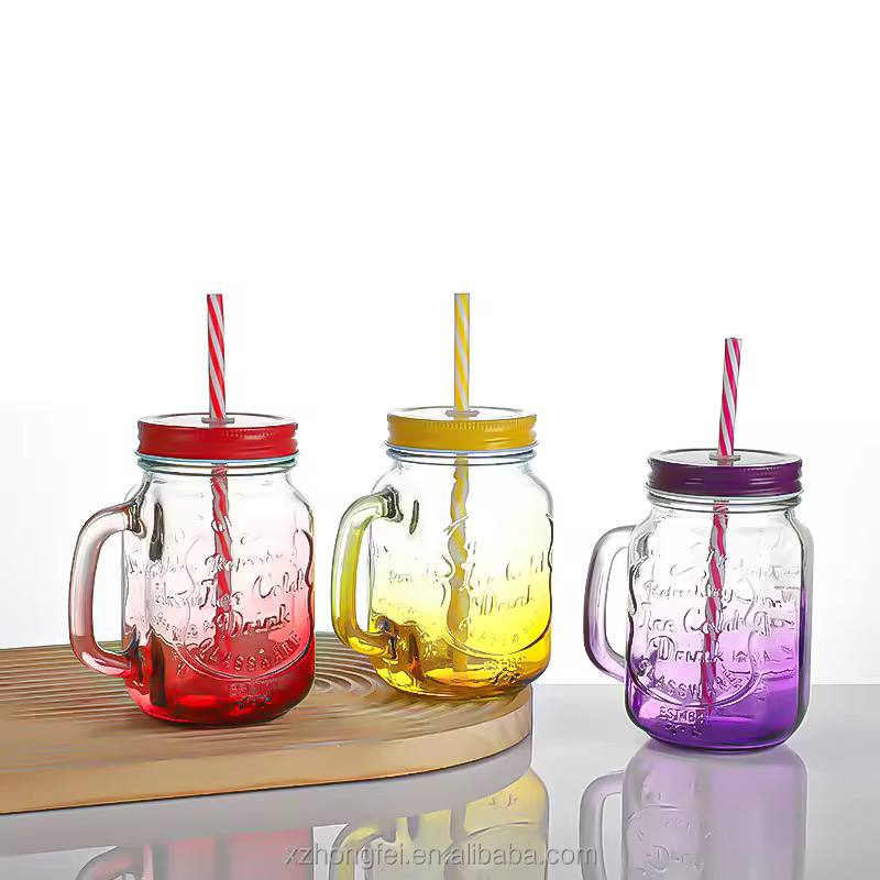 Glass smoothie jars