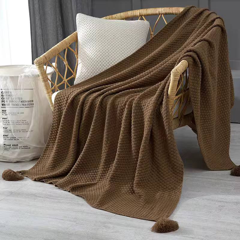 High Quality Knitted Throw Blanket