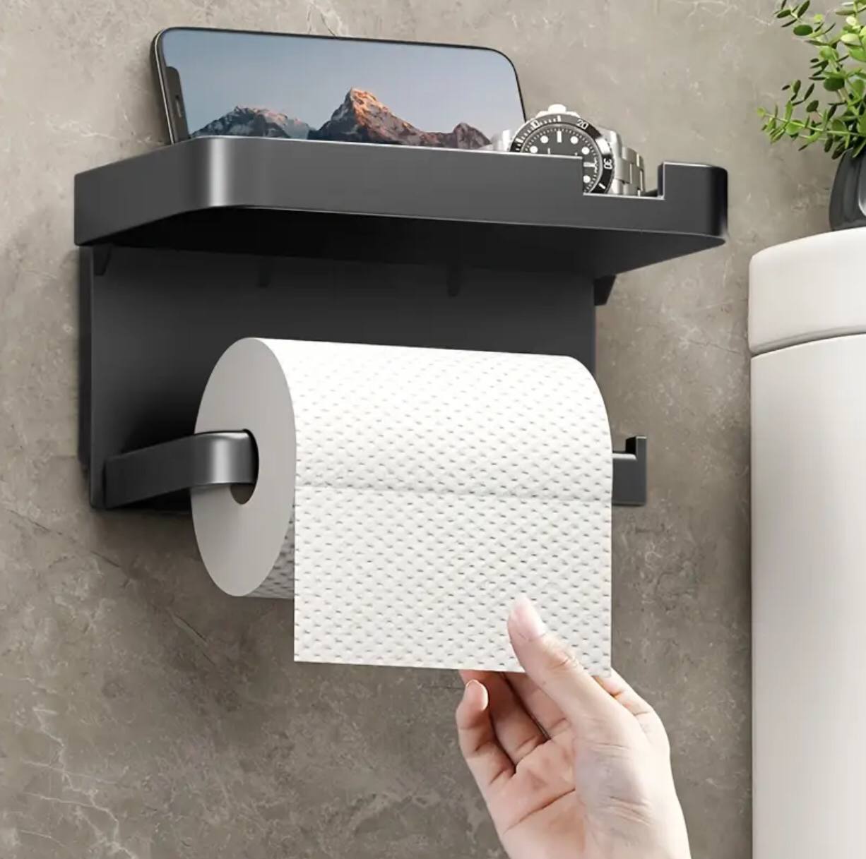 Bathroom tissue paper holder