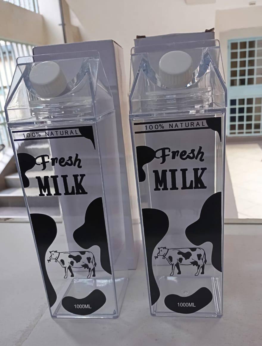 Acrylic Fresh milk bottle