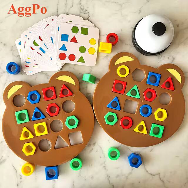 *Early Education puzzle/Shape matching Cards Game