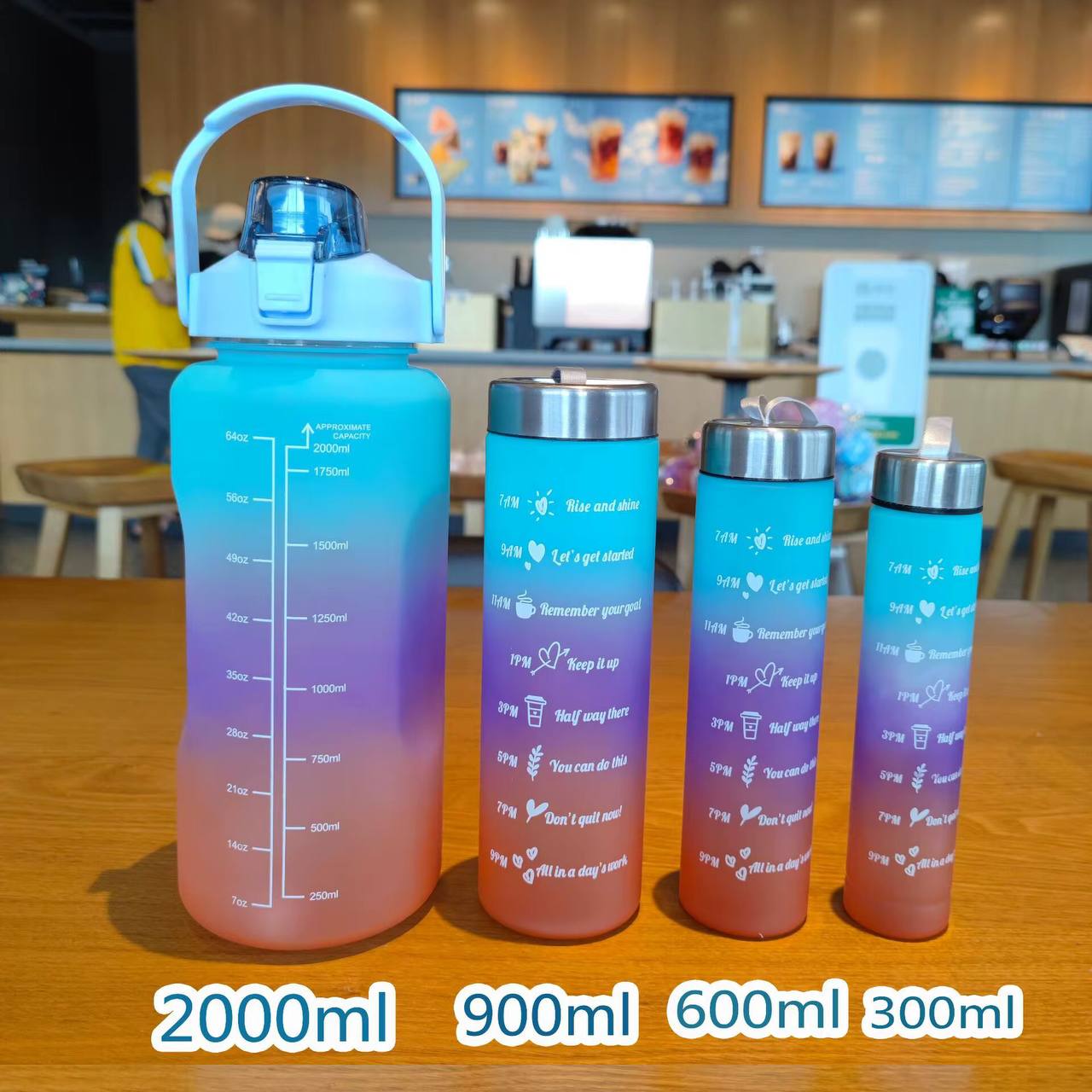 4 in1 motivation water bottle