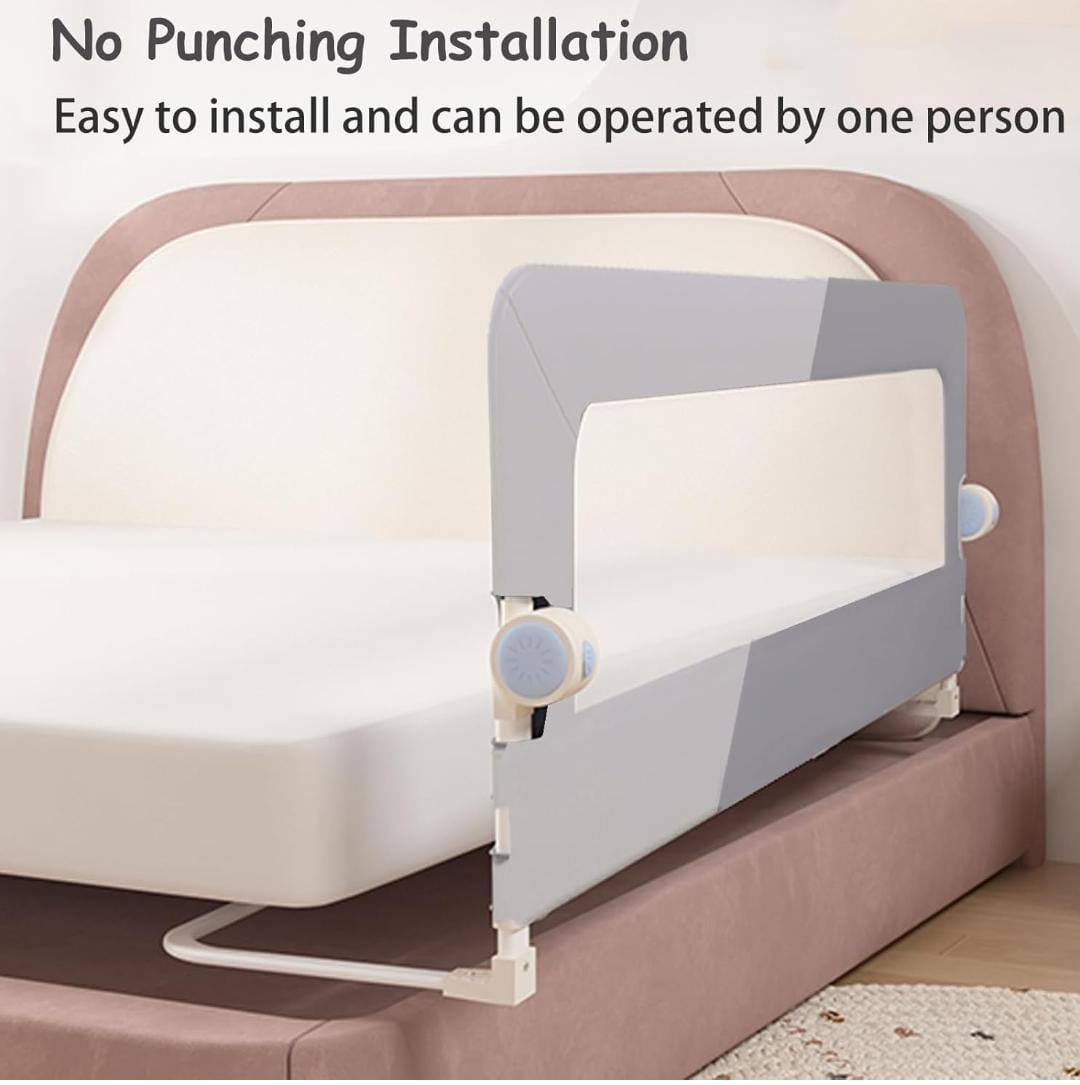 DIY Creative Foldable Baby Bed Rails Guard for toddlers