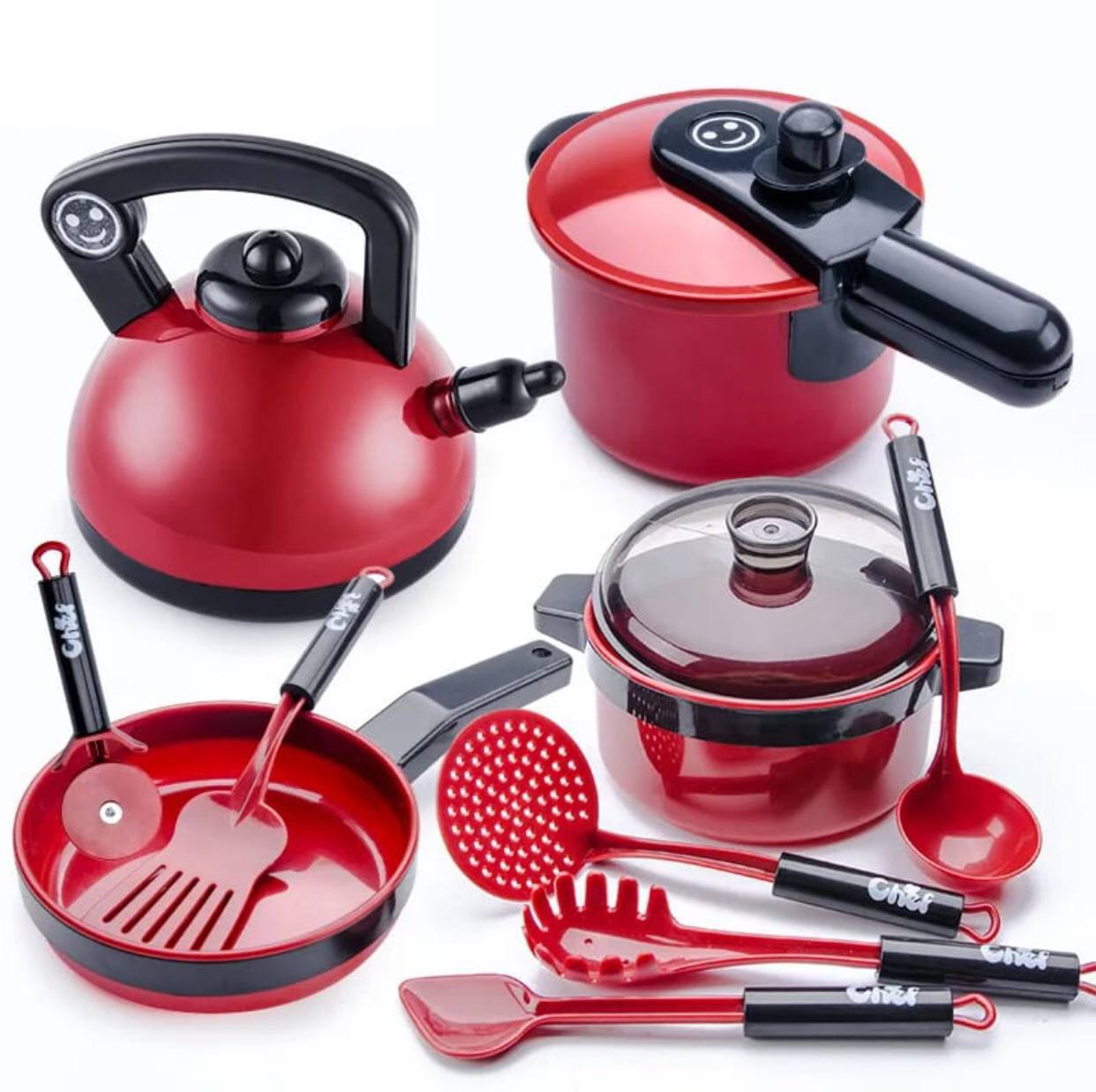 61pcs kids kitchen cookware playset toy set for cooking