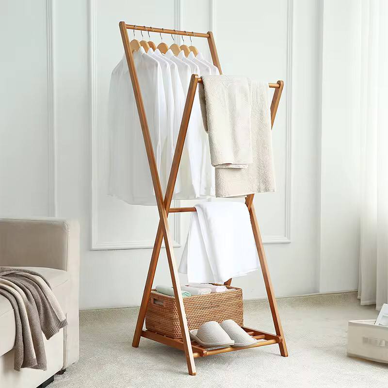 Bamboo cloth hanging rack
Strong
