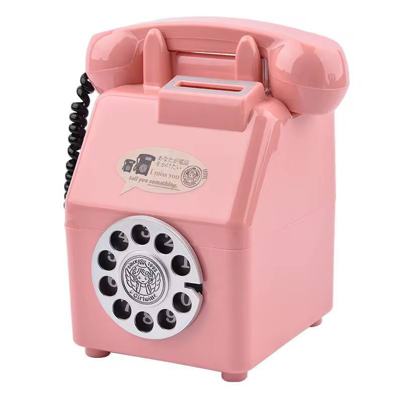 Piggy bank Money Box Piggy Bank For Boys Girls Creative Plastic Retro Phone Money Bank Toy Coin Bank Desktop Decor Best Birthday Gifts For Kids