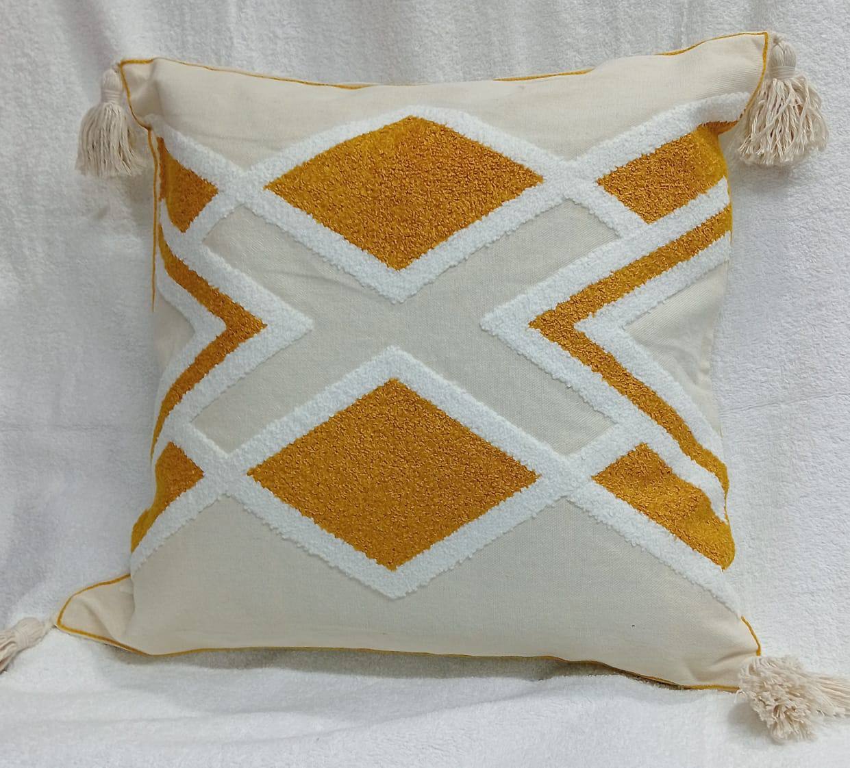 Boho  vintage tufted throw pillow covers