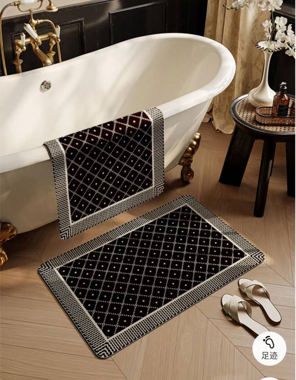 Diatom mud absorbent floor mat , anti slip, quick drying