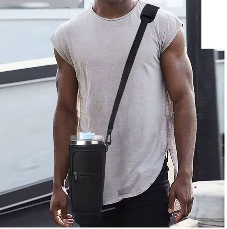 Portable Water Bottle Carrier Bag with Straps