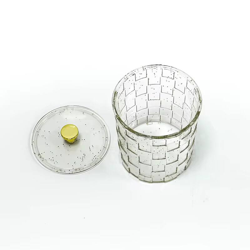 New PET Cosmetic Cotton Box Dustproof ABS Crystal Organizer Transparent Light Luxury Storage Box