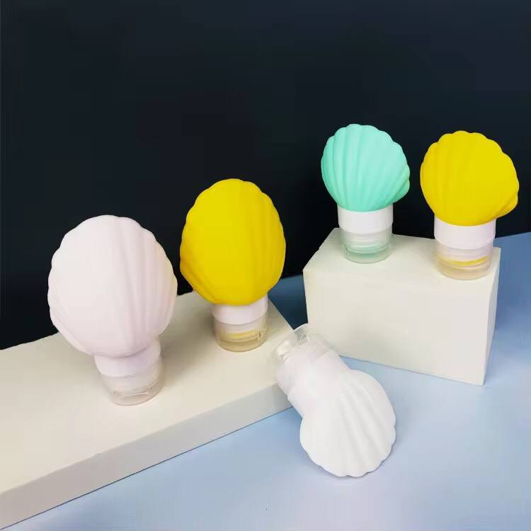 90ml Dispensing Bottles Silicone Travel Shampoo Cream Lotion Soap Small Sample Containers Refillable Bottles Easy To Squeeze