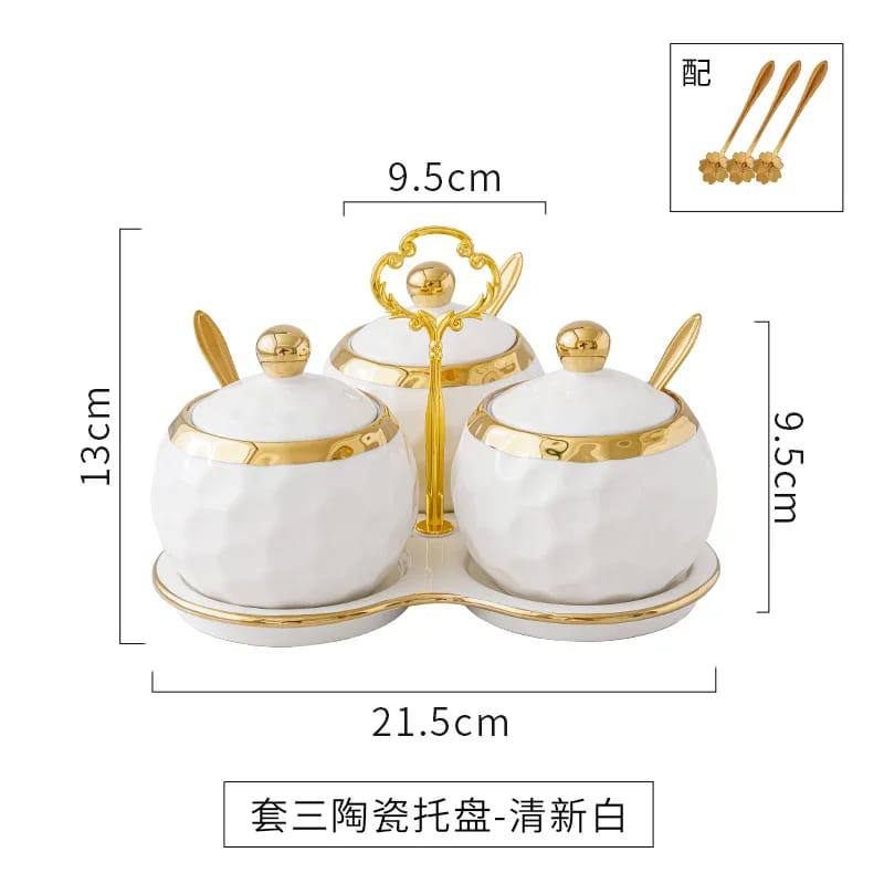 Nordic Ceramic Household Kitchen Seasoning Jars