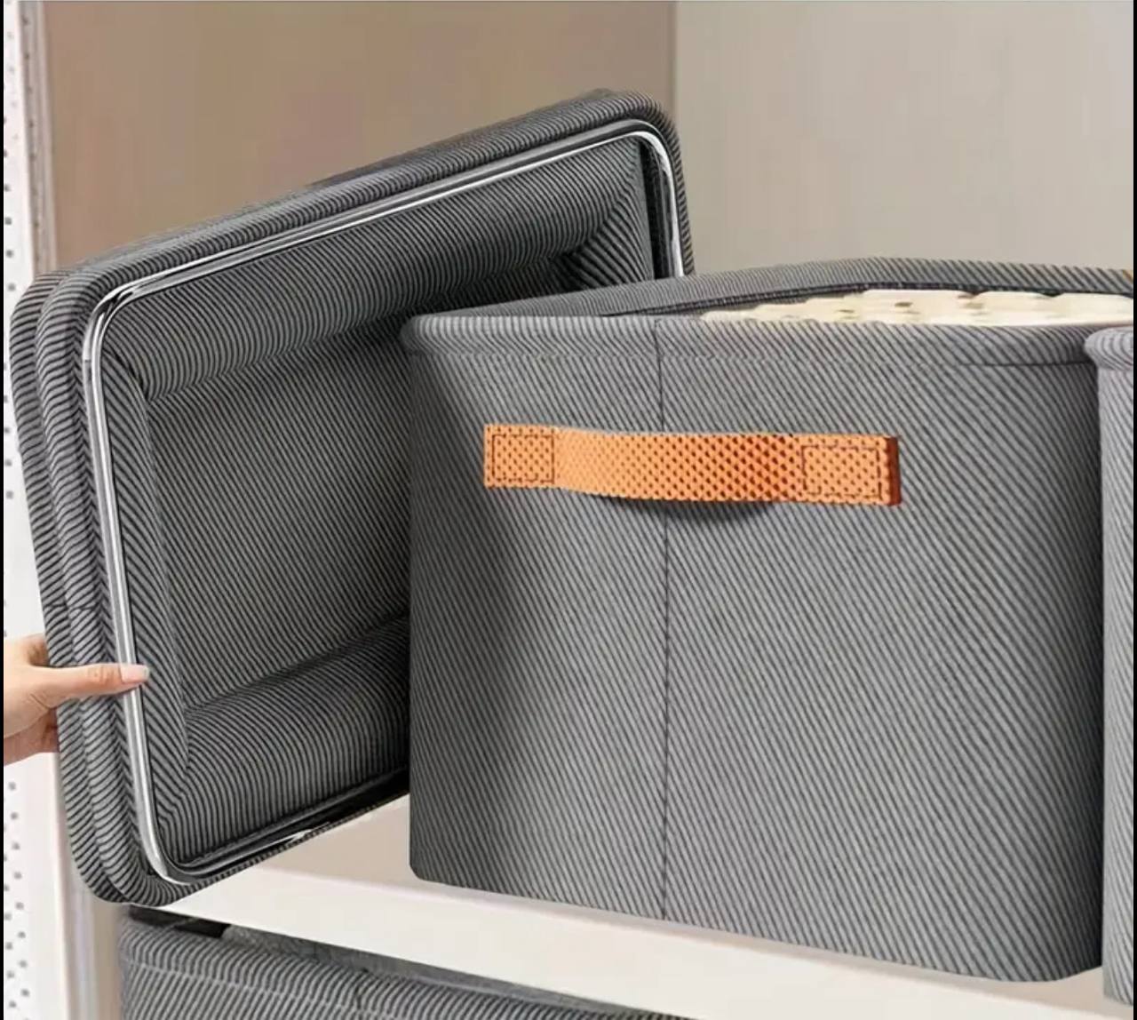 Foldable multipurpose HARD FABRIC clothes/closet organizer