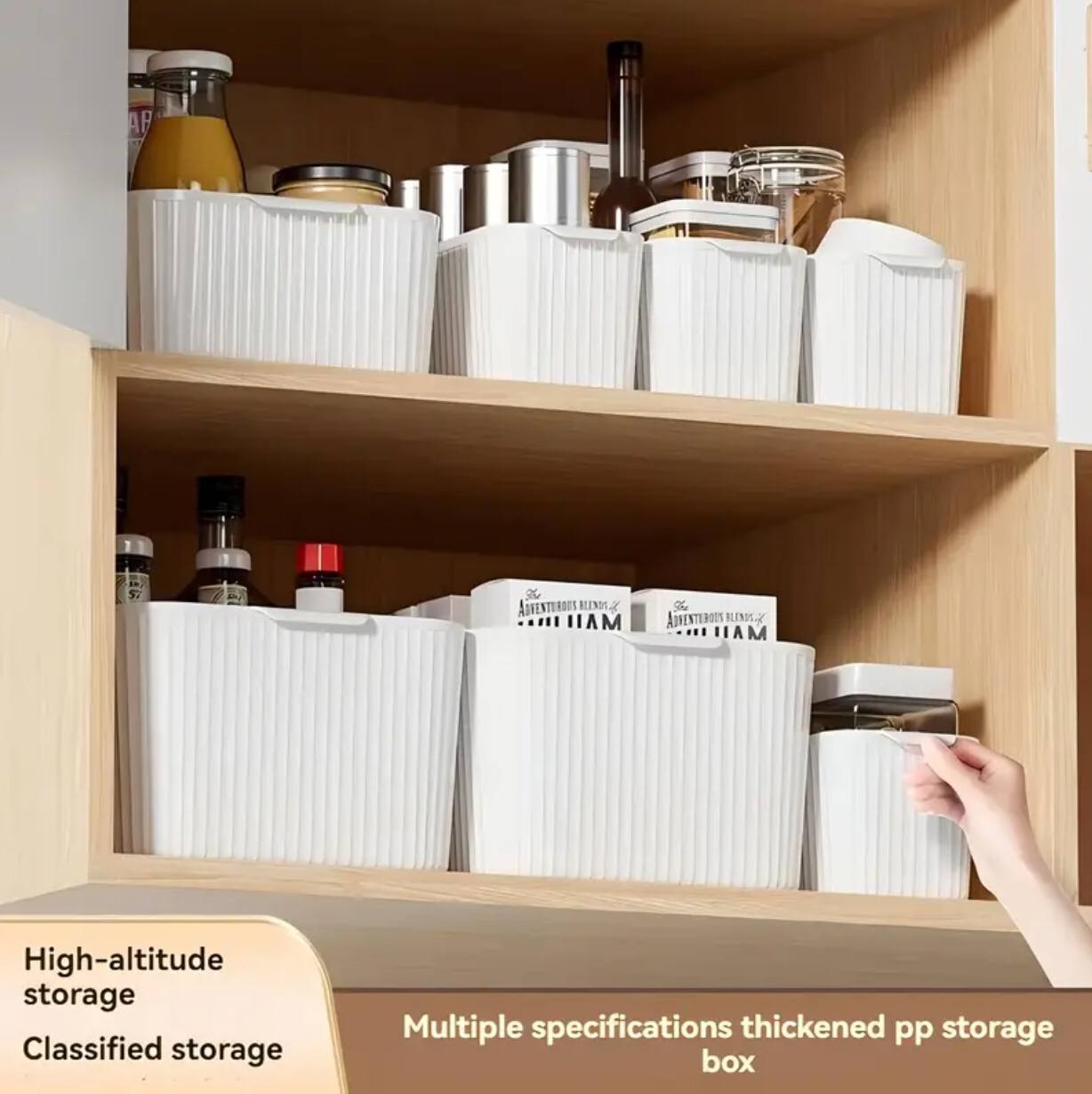 Multifunctional organizer baskets with handle