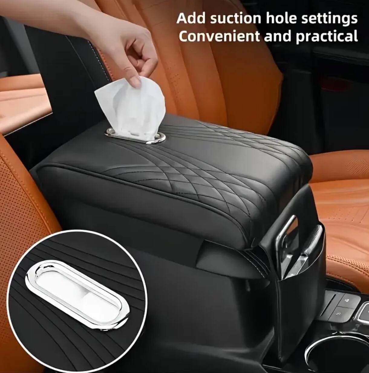 Quality leather car armrest