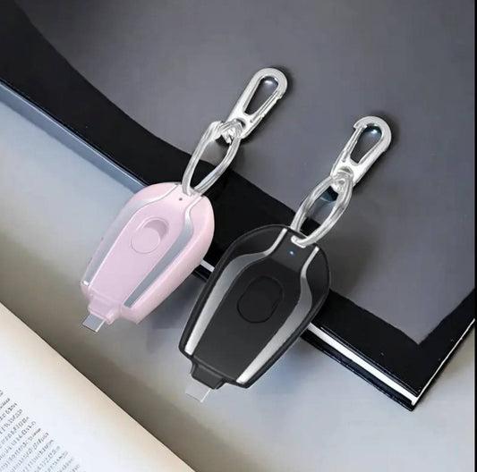 Key chain emergency charger power bank
available  in iphone and type C options