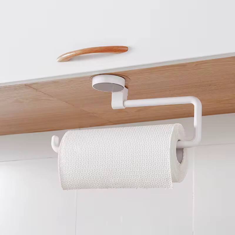 Traceless bathroom wall mounted paper holder/ towel rack