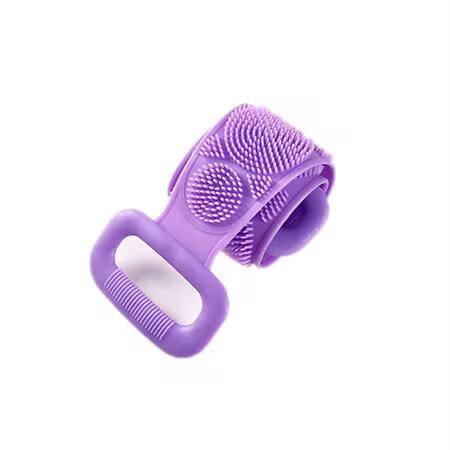 Silicone back scrub bathing brush strip