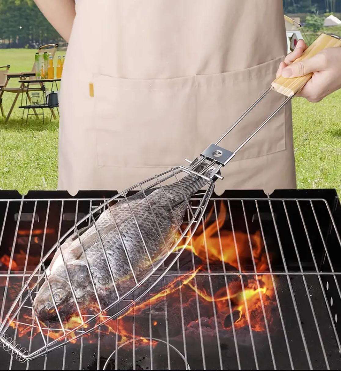 Fish Grill Basket, Rack Top Grade