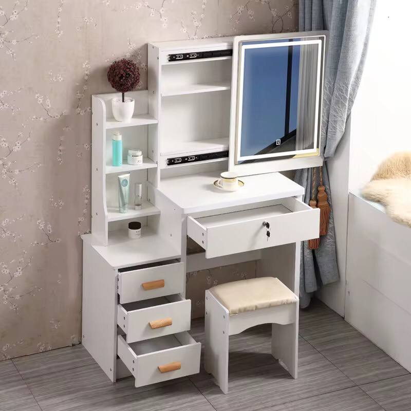 Makeup Desk with Sliding Mirror