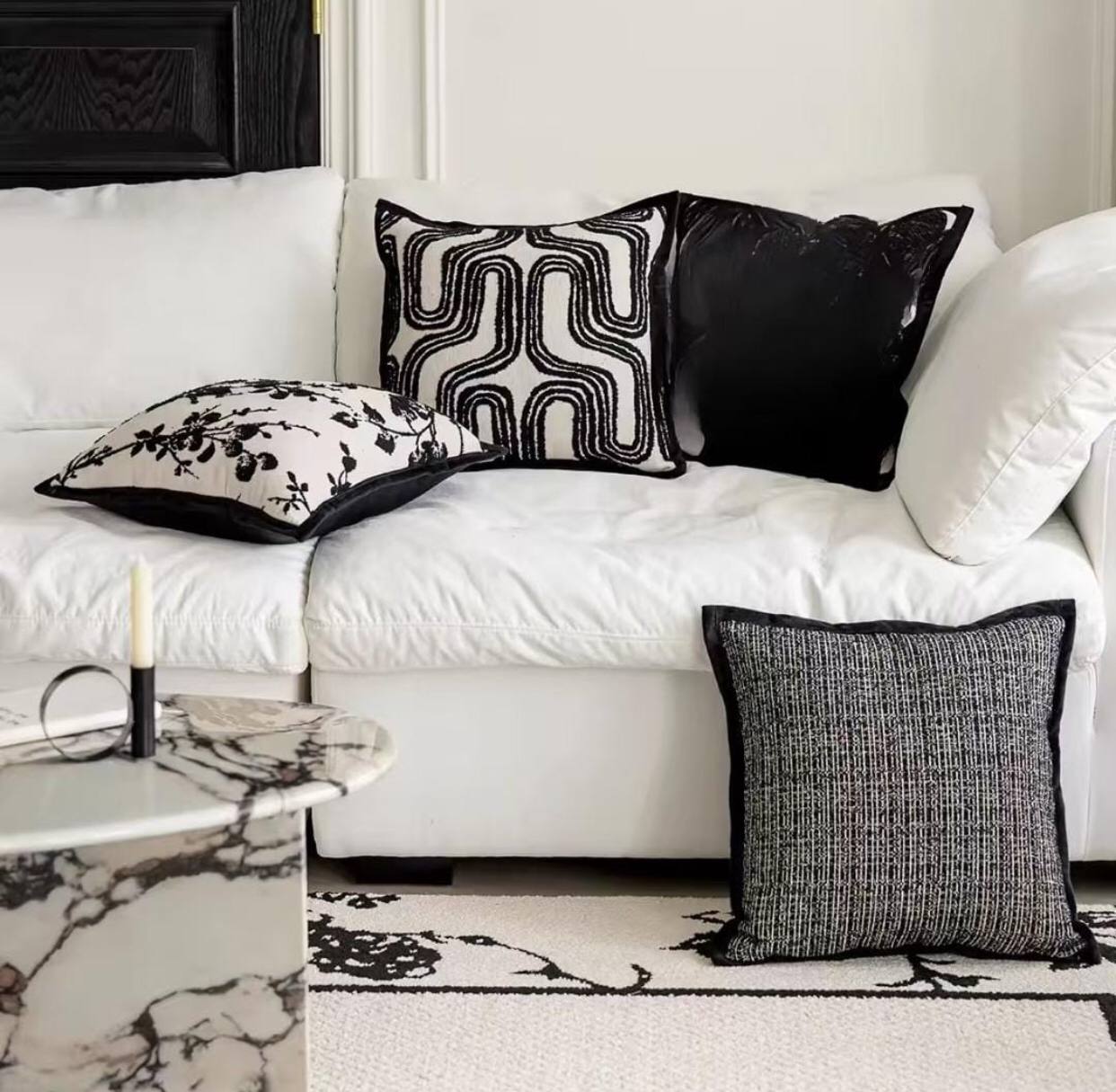 Luxury thick  retro throw pillow covers