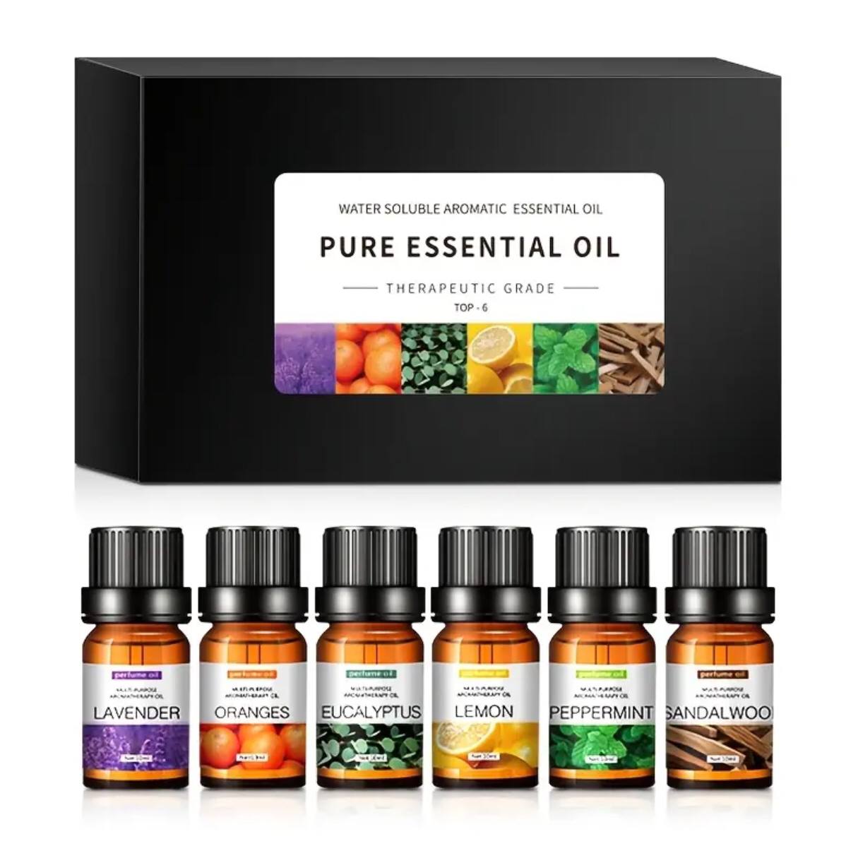 6pc set 100% Pure Natural Aromatherapy Essential Oils