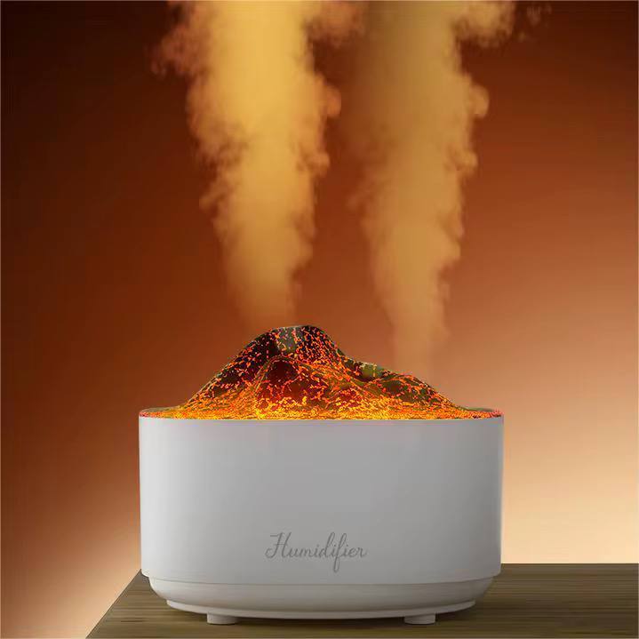 HUMIDIFIER AROMATHERAPY FLAME VOLCANO LIGHT