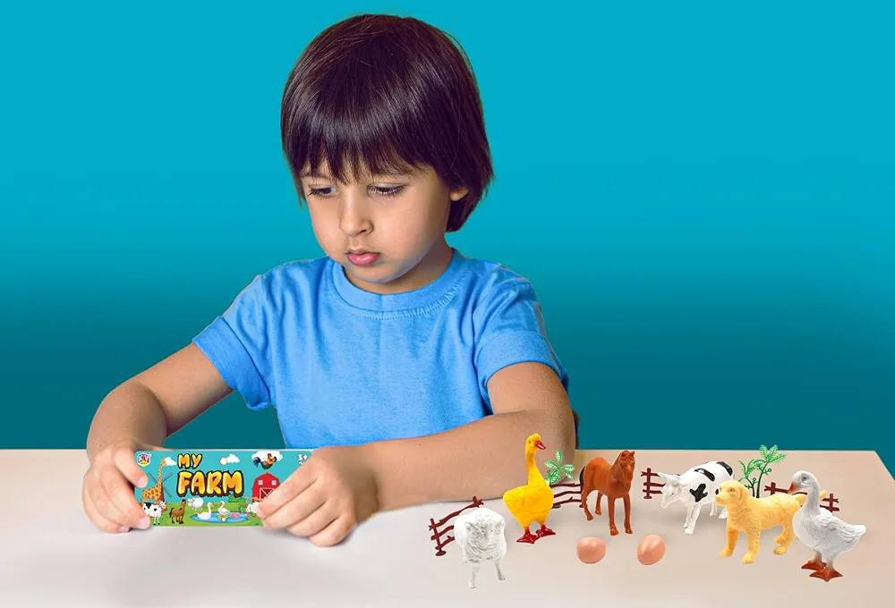 CBC Learning Farm Animals Adventure Set of 6 Animal Toy Figures