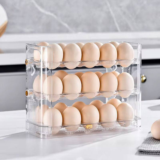 Autoflip Fridge Egg Storage Plastic Box