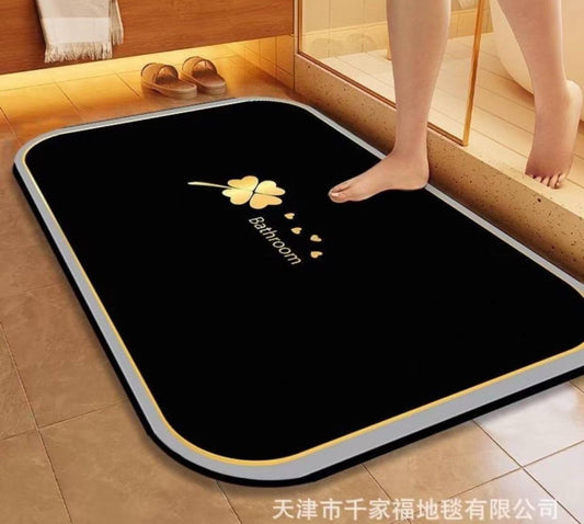 Diatom mud absorbent floor mat , anti slip, quick drying