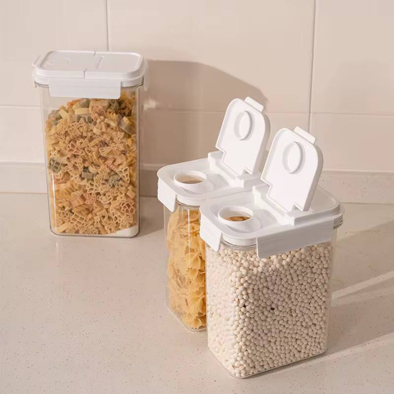 BPA-free, food-grade acrylic cereal jar