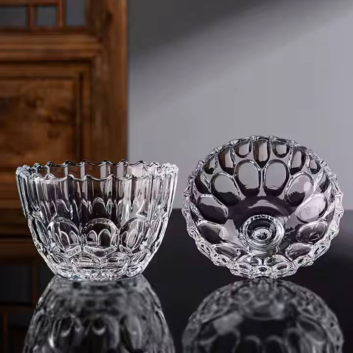 Glass sugar dish