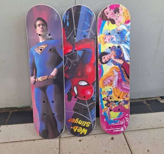 skateboard cartoon themed