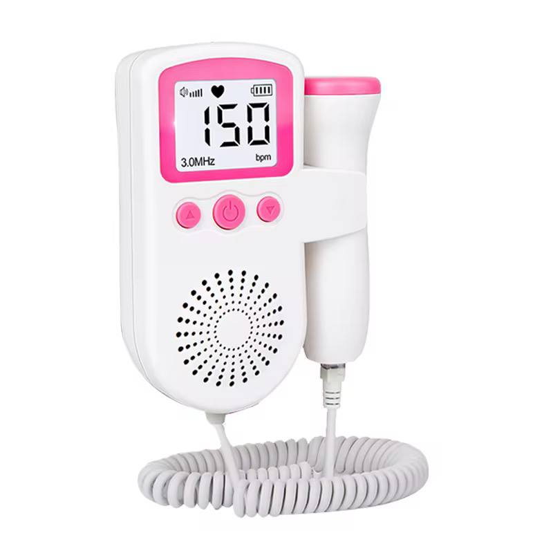 Doppler fetal portable pregnancy baby heart rate monitor