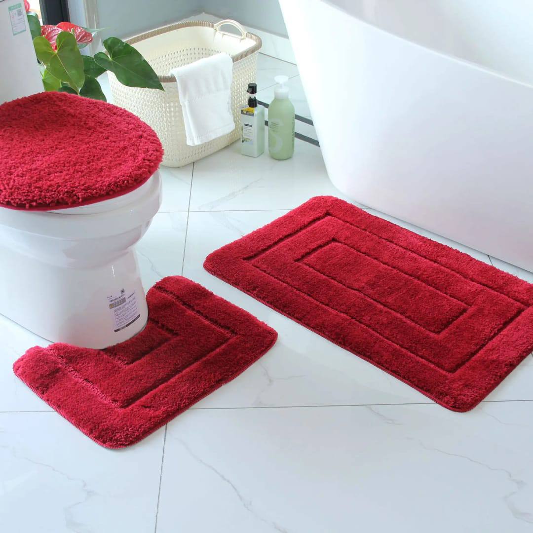 3pcs Bathroom mats,*  super nonslip underside