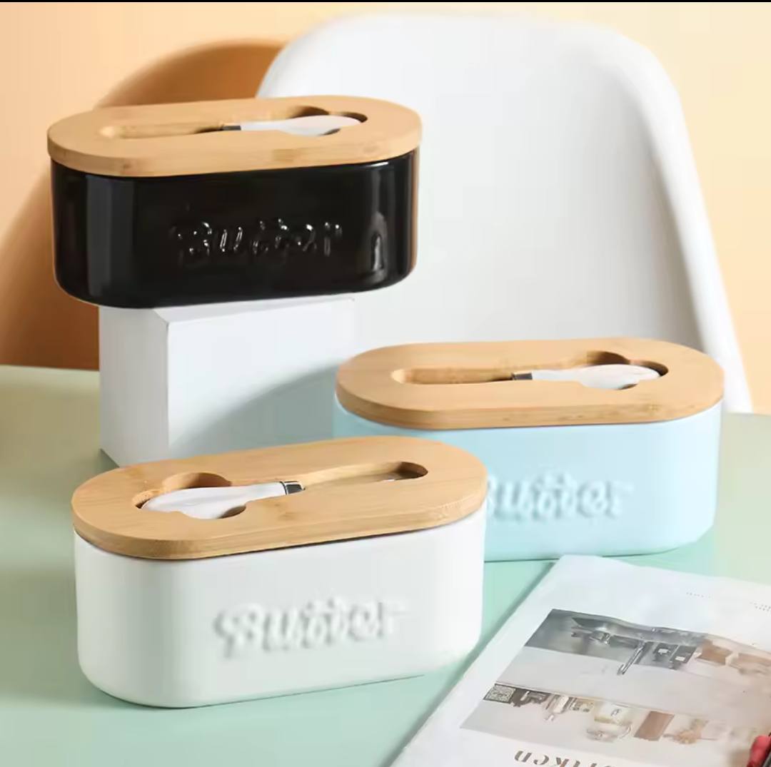 ceramic  butter dish