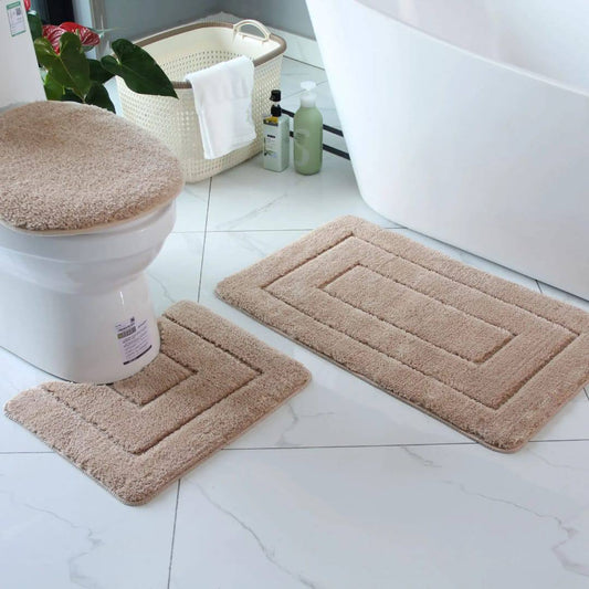 3pcs Bathroom mats,*  super nonslip underside