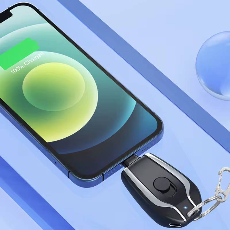 Key chain emergency charger power bank
available  in iphone and type C options
