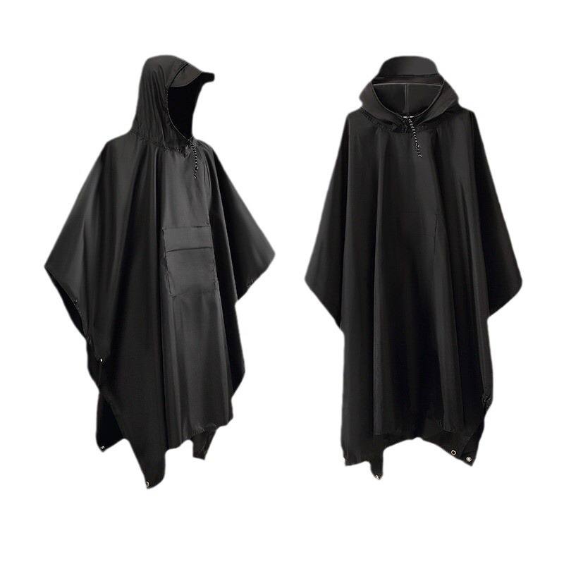 High quality unisex adult rain poncho with cap