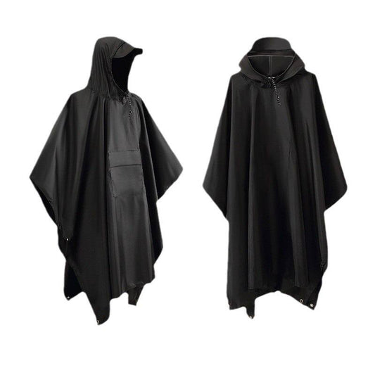 High quality unisex adult rain poncho with cap