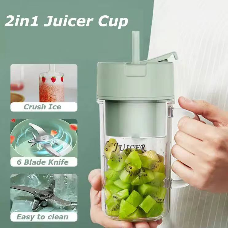 2in1 Portable handheld electric juicer blender