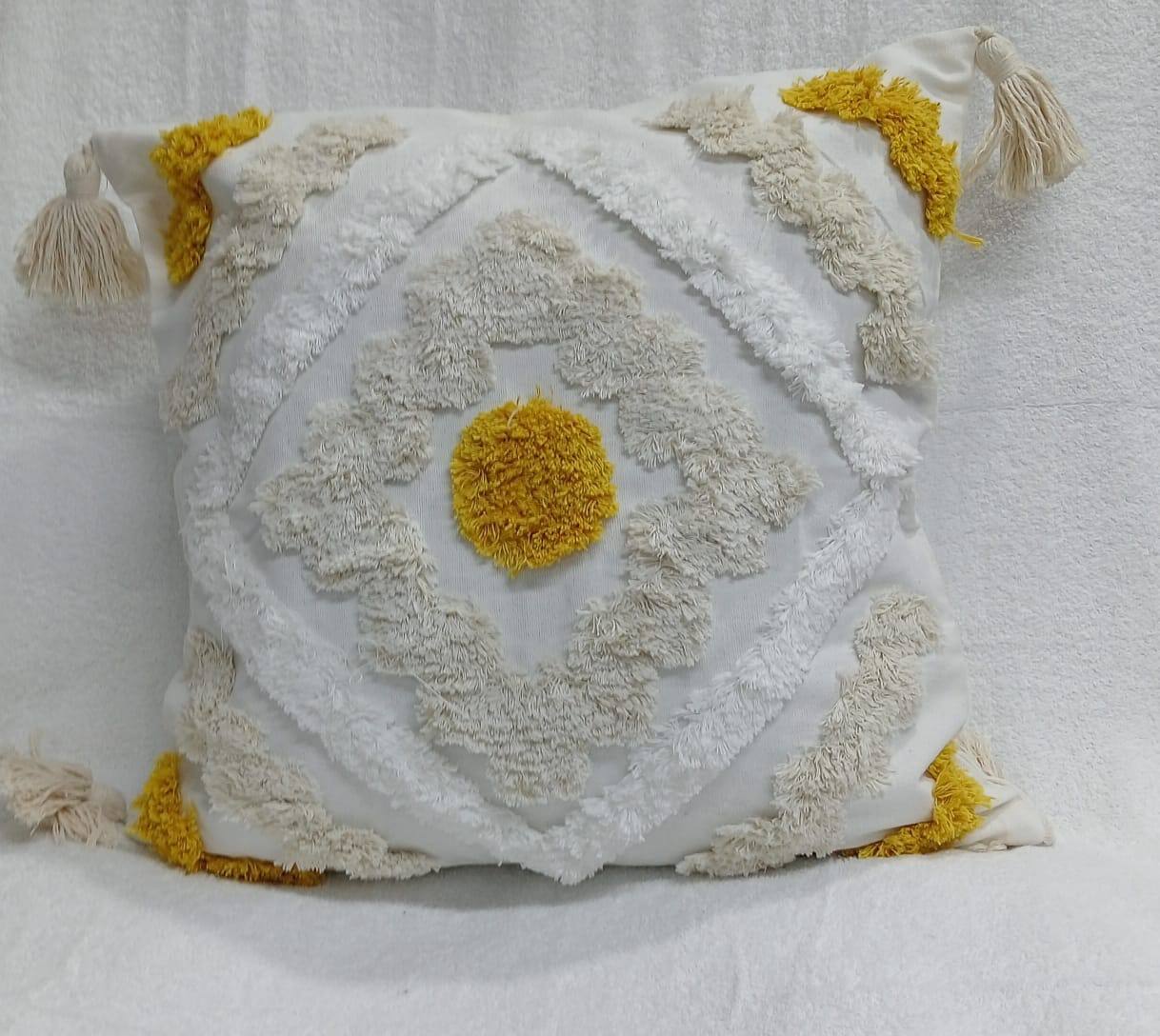 Boho  vintage tufted throw pillow covers
