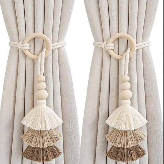 2pcs Tassel Curtain Tie Backs