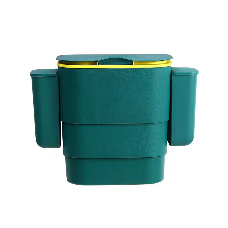 Foldable Kitchen Hanging dustbin with 2 Trash Bags Storage cans