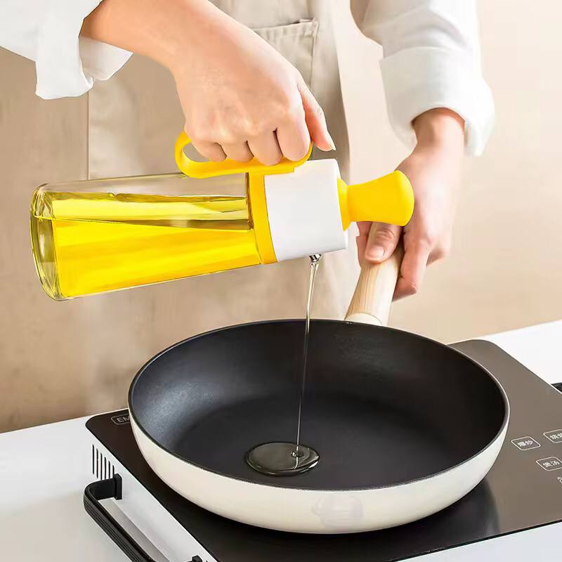 Transparent Glass Multifunctional Oil Dispenser