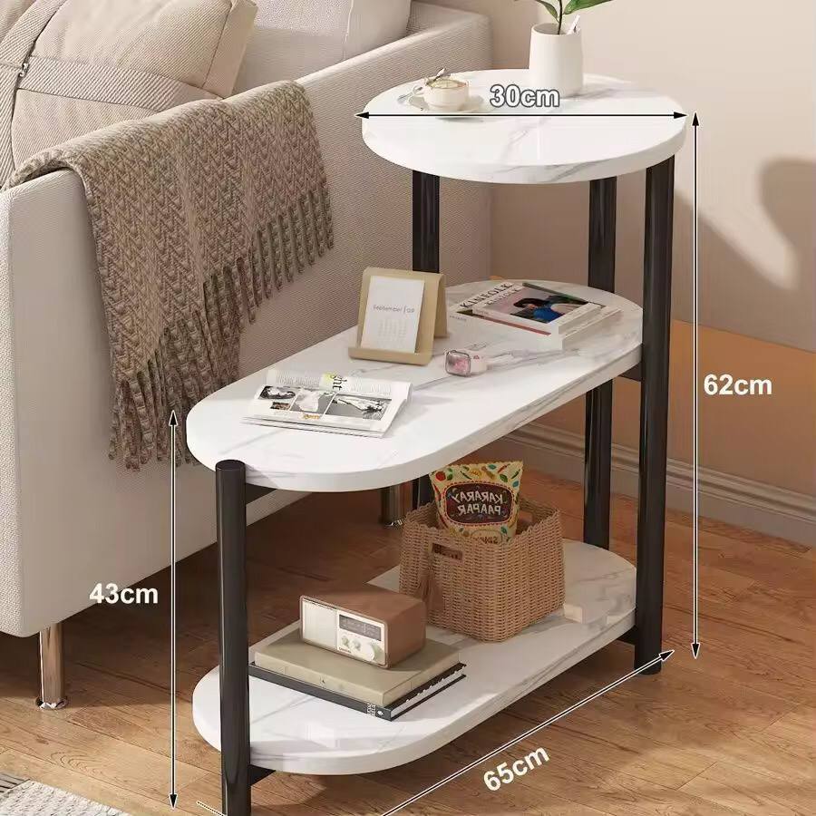 Multiple purposes organizer simple side Table Tripple layer