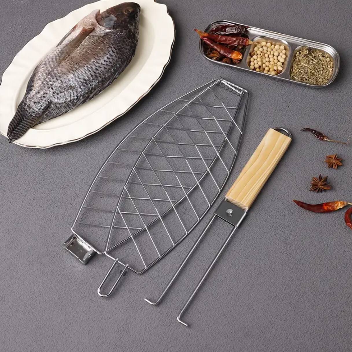 Fish Grill Basket, Rack Top Grade