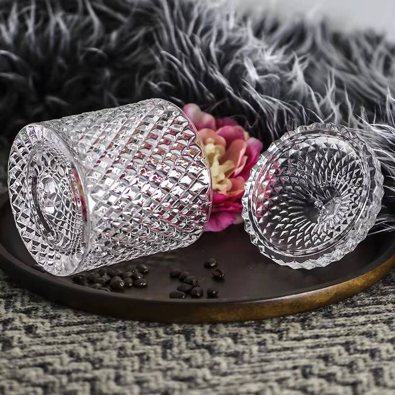 Glass Sweets Jar with Lid, glass Sugar dish