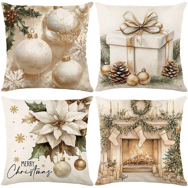Christmas themed pillow cases