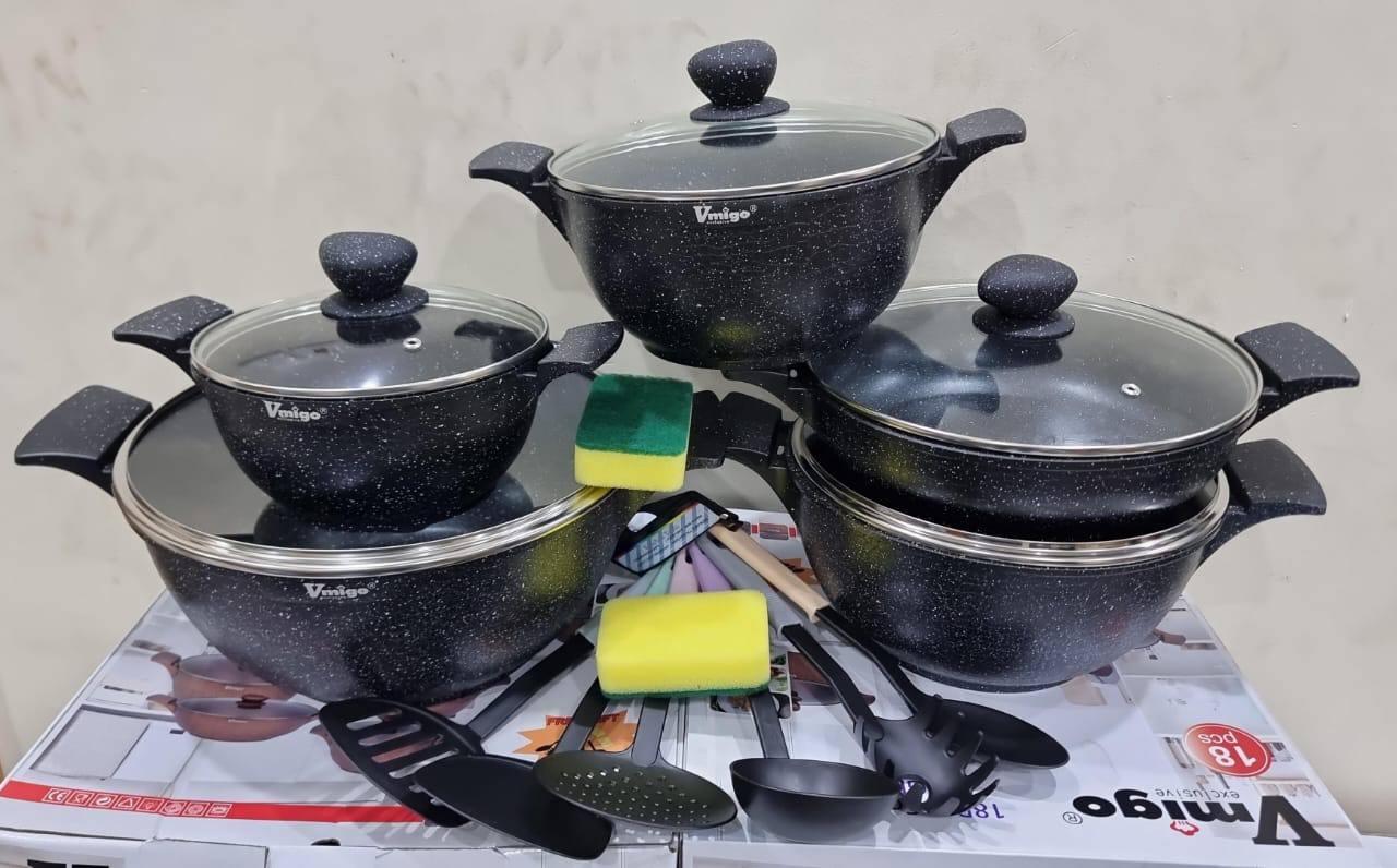 Heavy granite Vmigo Exclusive 18pc cookware set